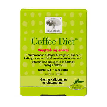 Stort online udvalg i New Nordic Coffee Diet 120 tabletter ❤ New Nordic ❤ Hurtig levering: 1 - 2 Hverdage og gratis fragt v/køb over 295 kr. GLS til pakkeshop ❤ Varenummer: HG-45130 og barcode / Ean: 5021807451302 på lager - Kæmpe udvalg i New Nordic - Over 454 design brands på udsalg